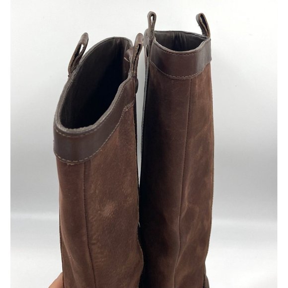 Cole Haan Women’s Leather Knee High Boots Brown‎ Distressed Size 8.5 B - Picture 3 of 16
